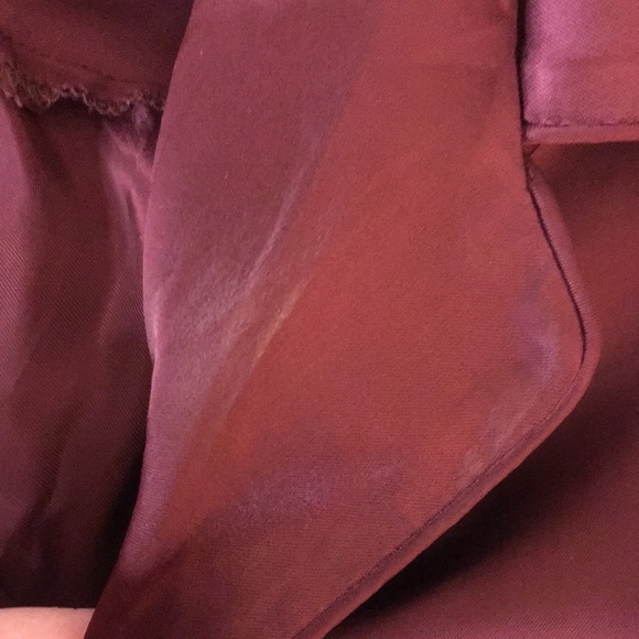 Wilfred Peaufiner Burgundy Tie-Front Blouse - M - Picture 7 of 7